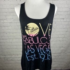 Las Vegas racer back tank top size xl